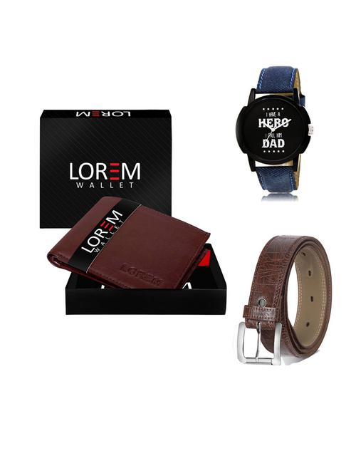 belt, wallet & watch gift combo - 19547395 - Very Small Image - 1