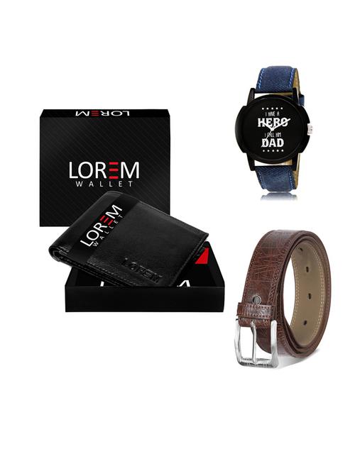 belt, wallet & watch gift combo - 19547405 - Very Small Image - 1