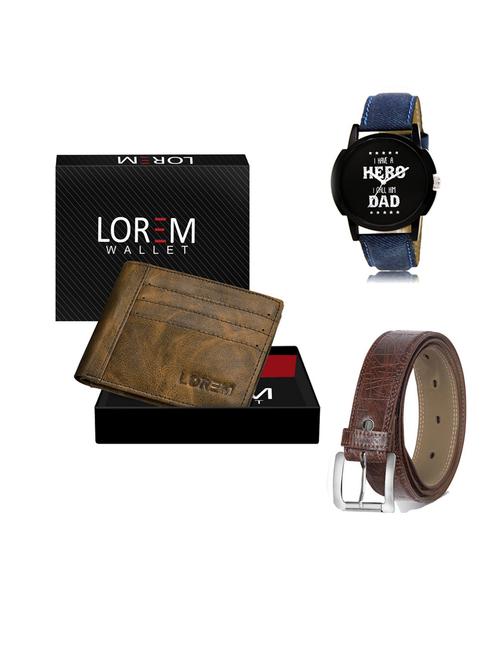 belt, wallet & watch gift combo - 19547425 - Very Small Image - 1