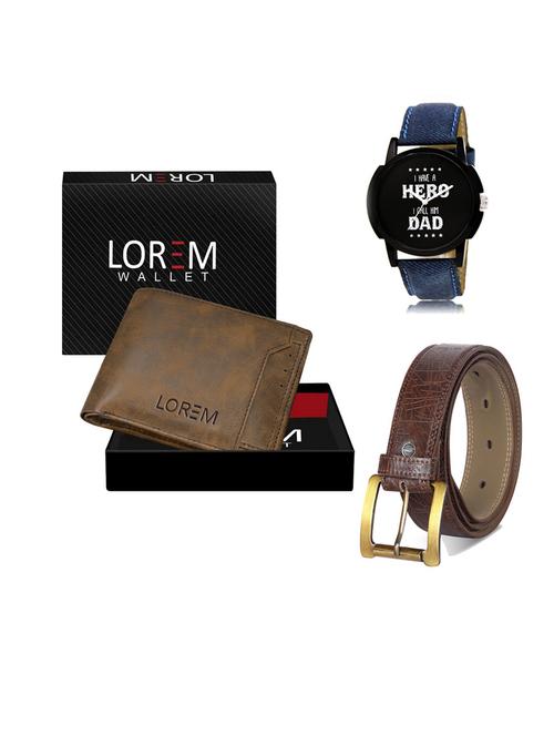 belt, wallet & watch gift combo - 19547454 - Very Small Image - 1