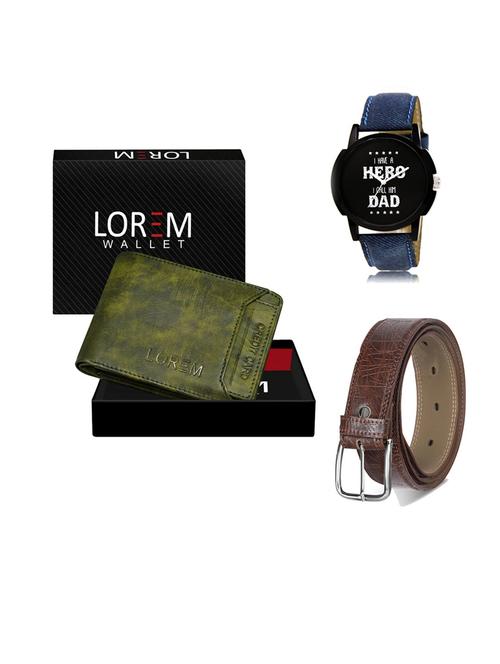 belt, wallet & watch gift combo - 19547475 - Very Small Image - 1