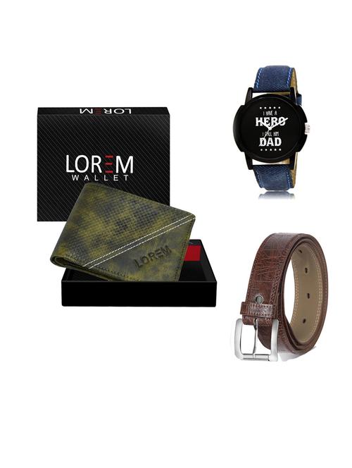 belt, wallet & watch gift combo - 19547515 - Very Small Image - 1