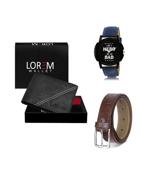 belt, wallet & watch gift combo - 19547524 - Very Small Image - 1