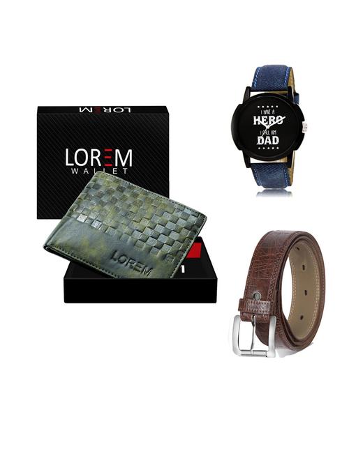 belt, wallet & watch gift combo - 19547539 - Very Small Image - 1