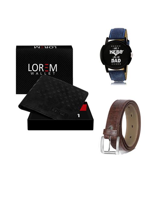 belt, wallet & watch gift combo - 19547545 - Very Small Image - 1