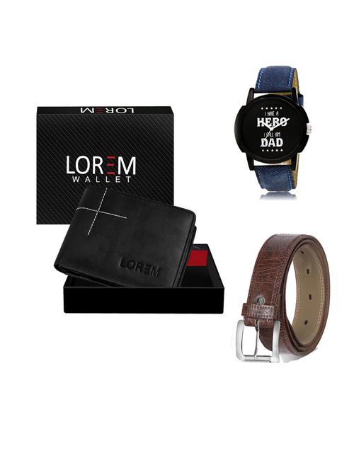 belt, wallet & watch gift combo - 19547551 - Very Small Image - 1