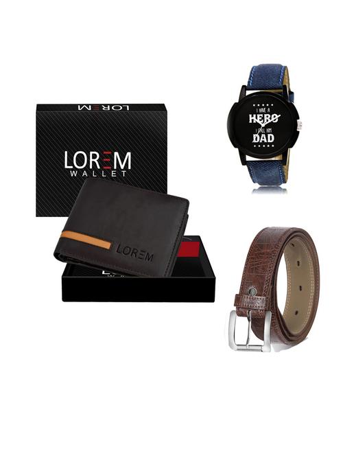 belt, wallet & watch gift combo - 19547569 - Very Small Image - 1