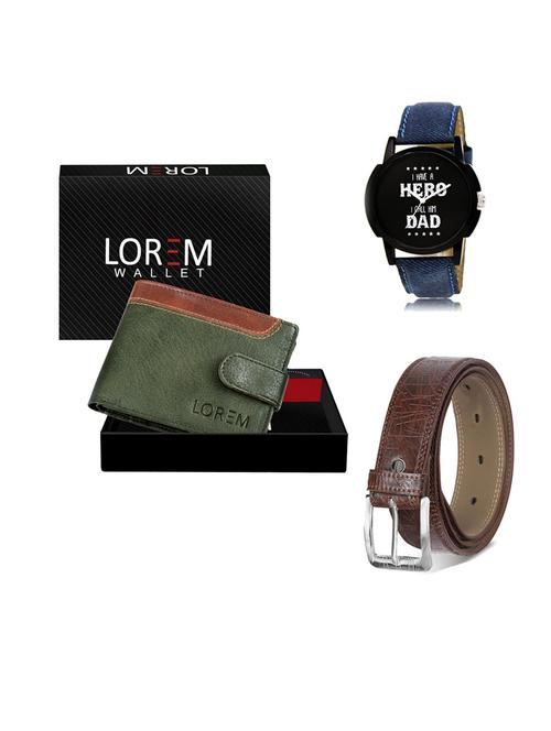 belt, wallet & watch gift combo - 19547591 - Very Small Image - 1