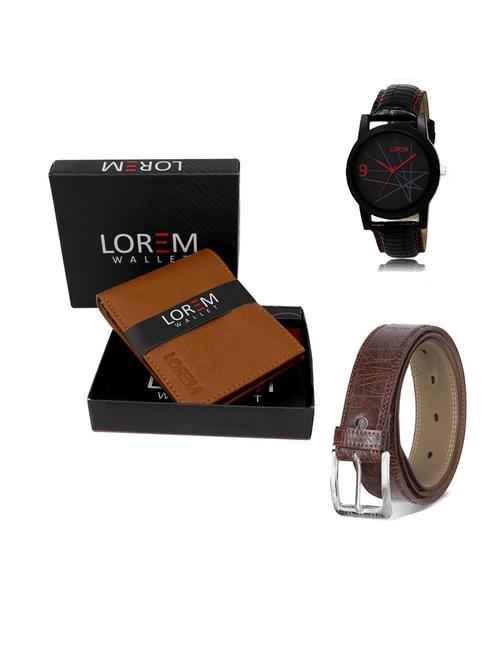 belt, wallet & watch gift combo - 19547603 - Very Small Image - 1