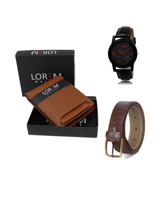 belt, wallet & watch gift combo - 19547606 - Very Small Image - 1