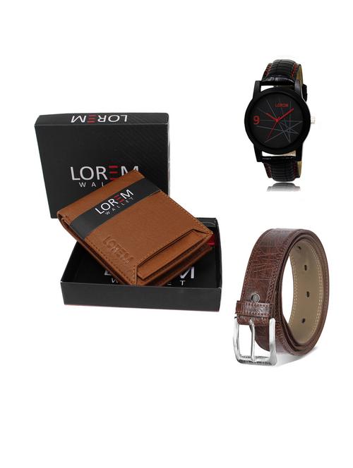 belt, wallet & watch gift combo - 19547609 - Very Small Image - 1