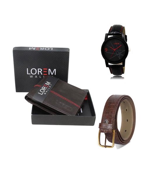 belt, wallet & watch gift combo - 19547624 - Very Small Image - 1