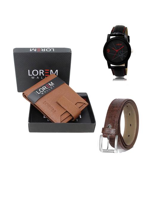 belt, wallet & watch gift combo - 19547641 - Very Small Image - 1