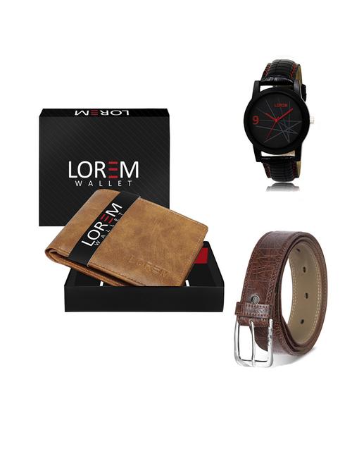 belt, wallet & watch gift combo - 19547662 - Very Small Image - 1
