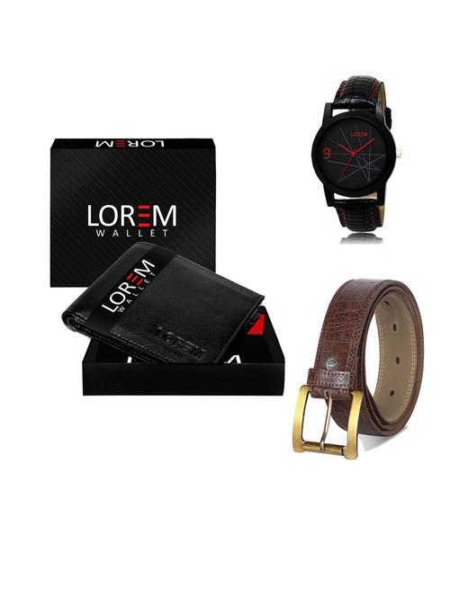belt, wallet & watch gift combo - 19547670 - Very Small Image - 1