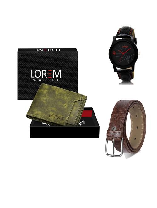 belt, wallet & watch gift combo - 19547679 - Very Small Image - 1