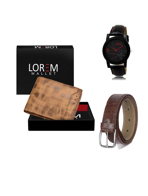 belt, wallet & watch gift combo - 19547709 - Very Small Image - 1