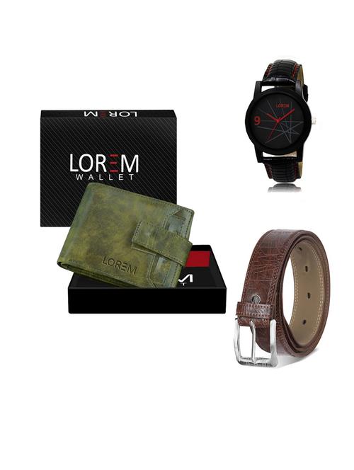 belt, wallet & watch gift combo - 19547717 - Very Small Image - 1