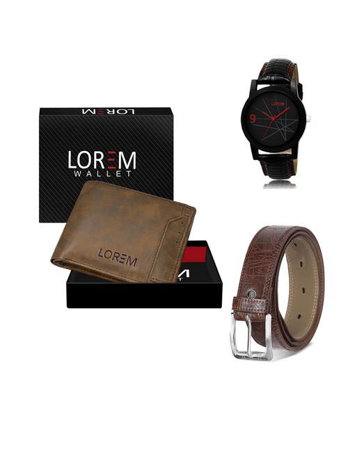 belt, wallet & watch gift combo - 19547729 - Very Small Image - 1
