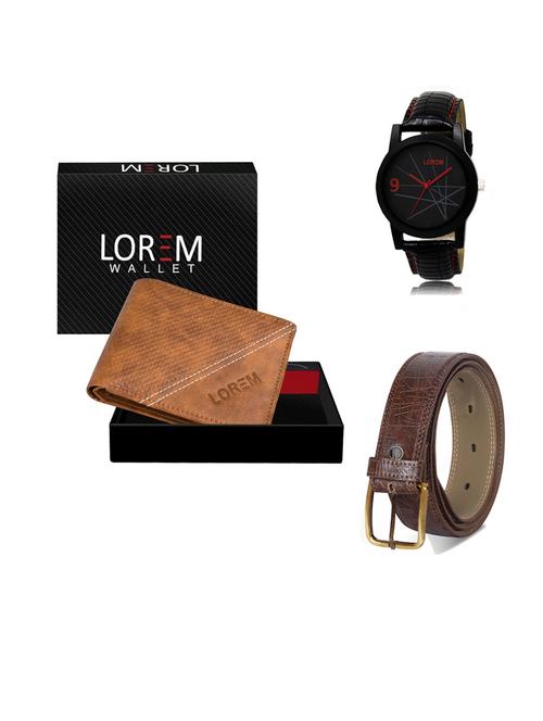 belt, wallet & watch gift combo - 19547780 - Very Small Image - 1
