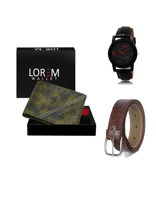 belt, wallet & watch gift combo - 19547787 - Very Small Image - 1