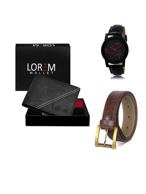 belt, wallet & watch gift combo - 19547790 - Very Small Image - 1
