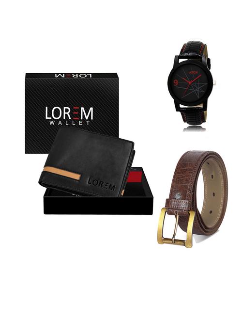 belt, wallet & watch gift combo - 19547832 - Very Small Image - 1