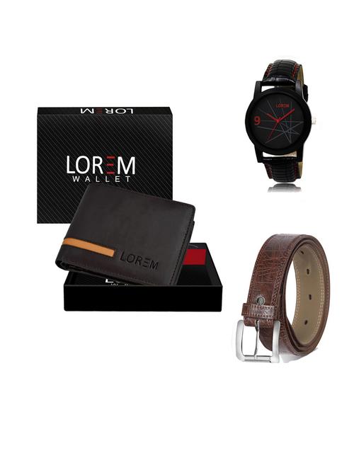 belt, wallet & watch gift combo - 19547839 - Very Small Image - 1