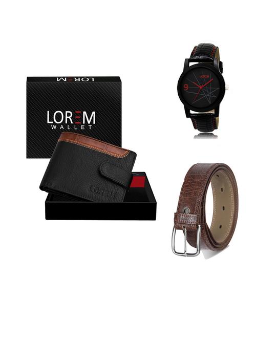 belt, wallet & watch gift combo - 19547853 - Very Small Image - 1