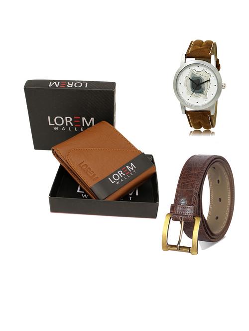 belt, wallet & watch gift combo - 19547862 - Very Small Image - 1