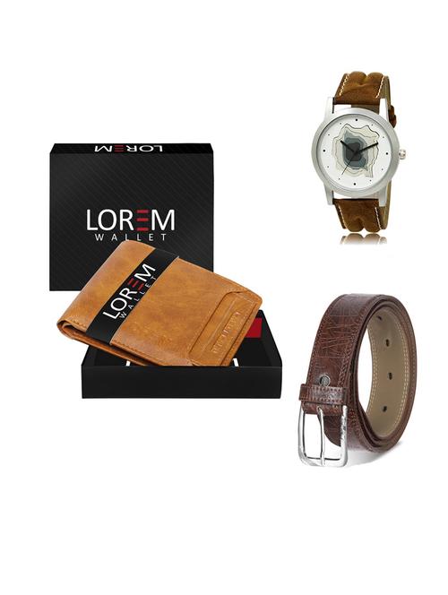 belt, wallet & watch gift combo - 19547890 - Very Small Image - 1