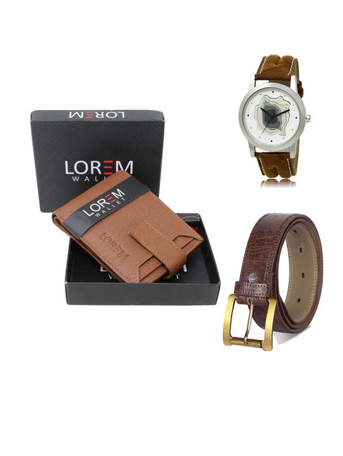 belt, wallet & watch gift combo - 19547910 - Very Small Image - 1
