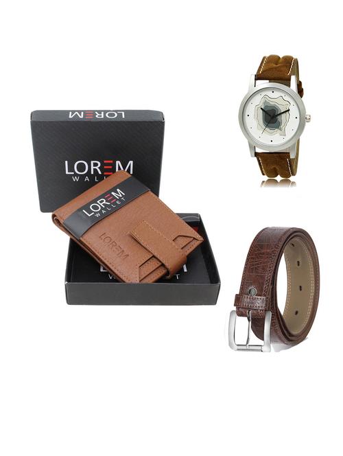 belt, wallet & watch gift combo - 19547911 - Very Small Image - 1