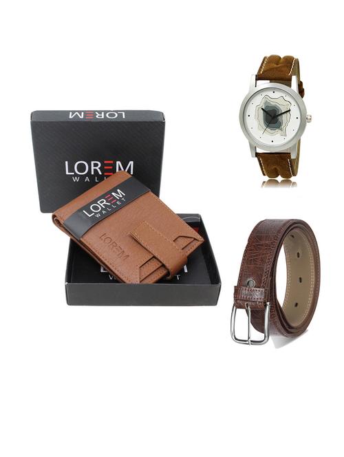 belt, wallet & watch gift combo - 19547913 - Very Small Image - 1