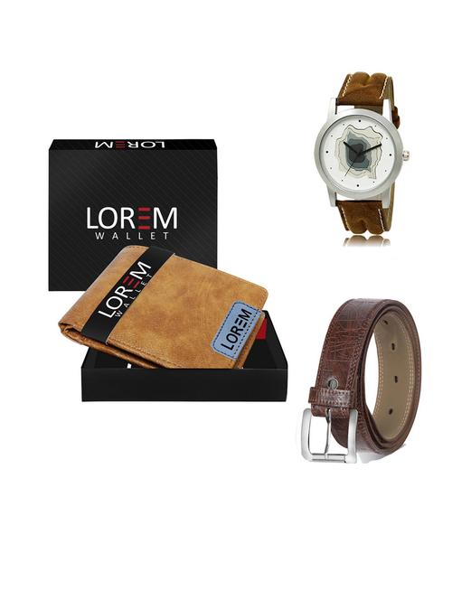 belt, wallet & watch gift combo - 19547917 - Very Small Image - 1
