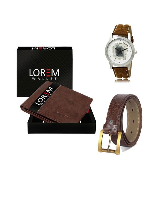 belt, wallet & watch gift combo - 19547922 - Very Small Image - 1