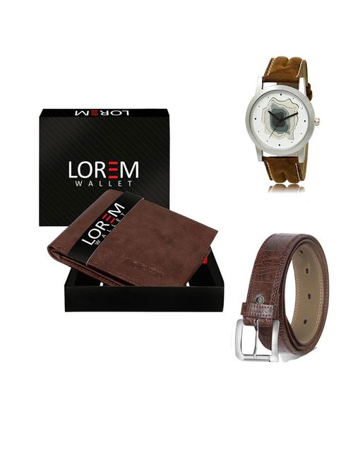 belt, wallet & watch gift combo - 19547923 - Very Small Image - 1