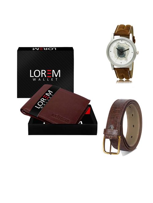 belt, wallet & watch gift combo - 19547936 - Very Small Image - 1