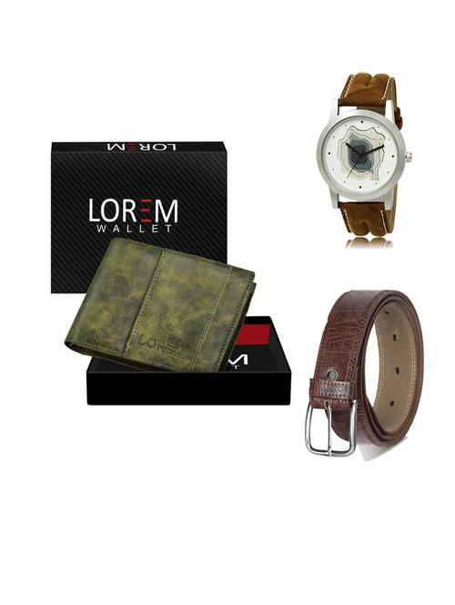 belt, wallet & watch gift combo - 19547961 - Very Small Image - 1