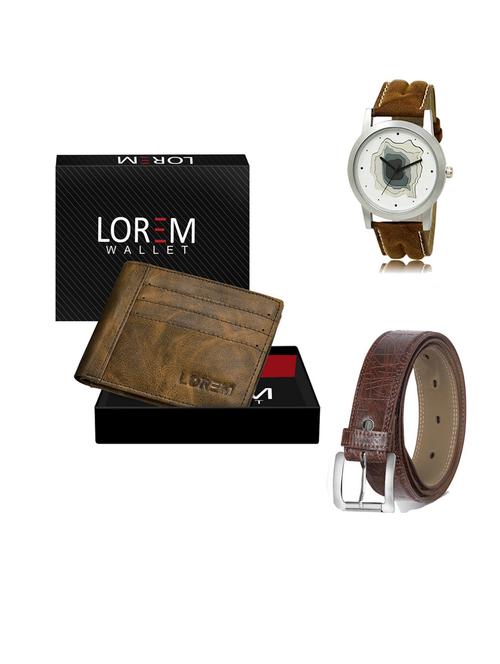 belt, wallet & watch gift combo - 19547965 - Very Small Image - 1