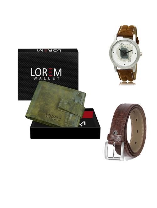 belt, wallet & watch gift combo - 19547983 - Very Small Image - 1