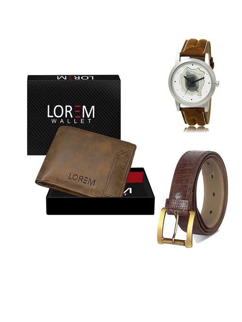 belt, wallet & watch gift combo - 19547994 - Very Small Image - 1