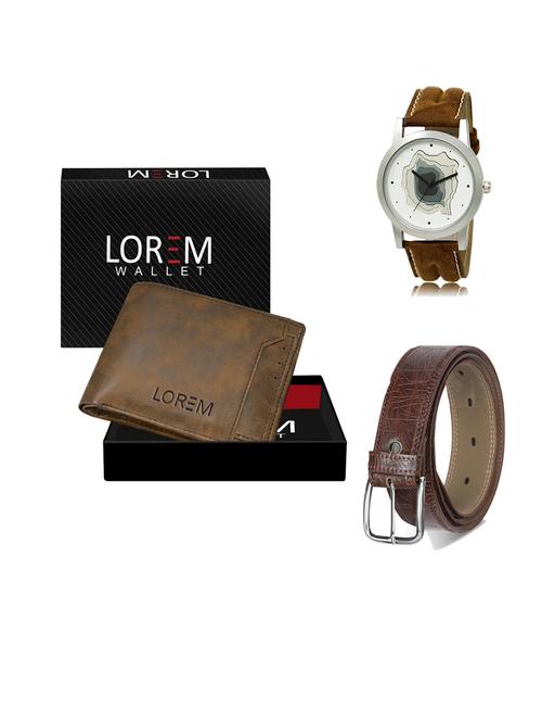 belt, wallet & watch gift combo - 19547997 - Very Small Image - 1