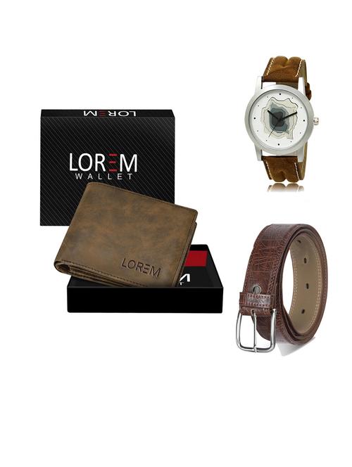 belt, wallet & watch gift combo - 19548003 - Very Small Image - 1