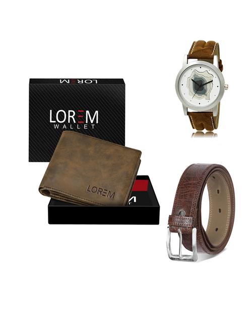 belt, wallet & watch gift combo - 19548005 - Very Small Image - 1