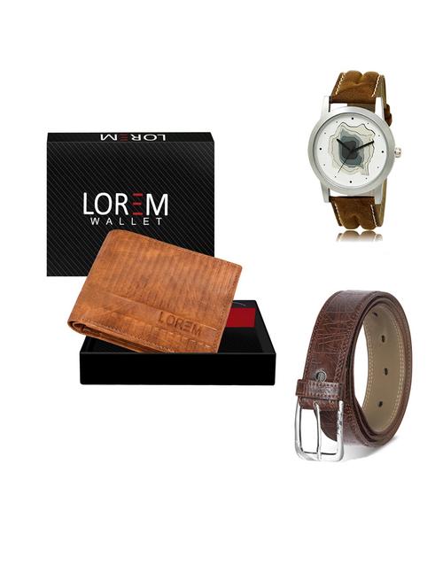 belt, wallet & watch gift combo - 19548028 - Very Small Image - 1