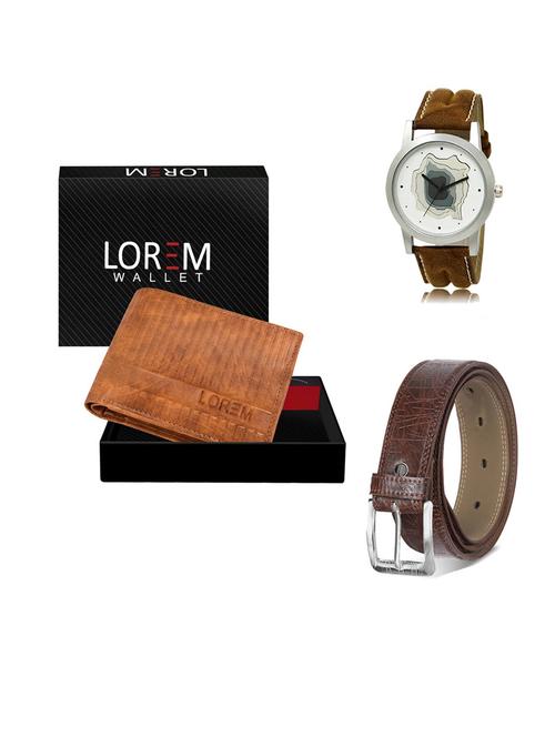 belt, wallet & watch gift combo - 19548029 - Very Small Image - 1