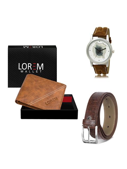 belt, wallet & watch gift combo - 19548053 - Very Small Image - 1