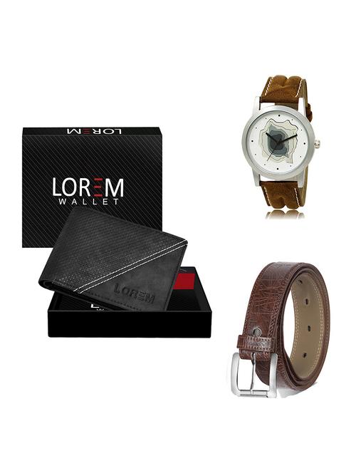belt, wallet & watch gift combo - 19548061 - Very Small Image - 1