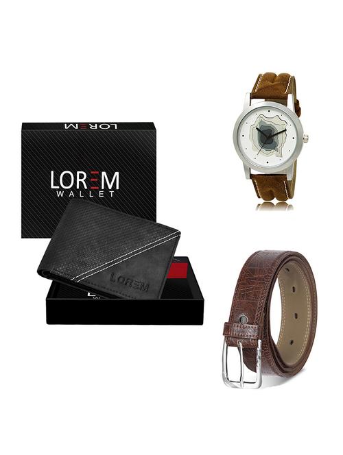 belt, wallet & watch gift combo - 19548064 - Very Small Image - 1